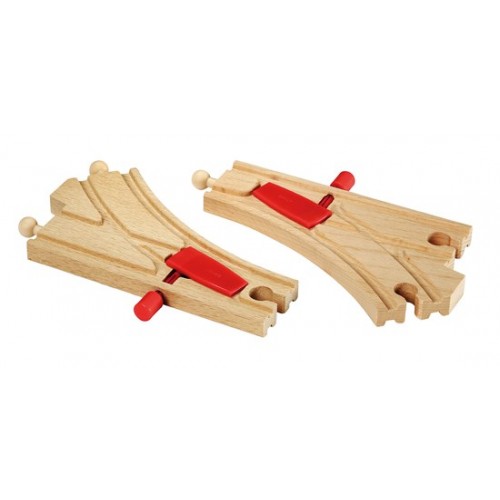 BRIO Μηχανικοί Διακόπτες για Ράγες Τρένου (33344)