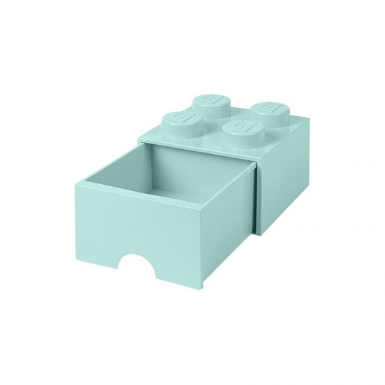 Room Copenhagen LEGO Brick Drawer 4 aqua blue - RC40051742