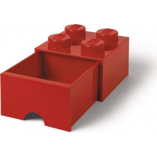 Room Copenhagen LEGO Brick Drawer 4 RC40051730 Red