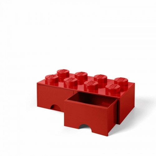 Room Copenhagen LEGO Brick Drawer 8 red - RC40061730 Room Copenhagen LEGO Brick Drawer 8 red - RC40061730