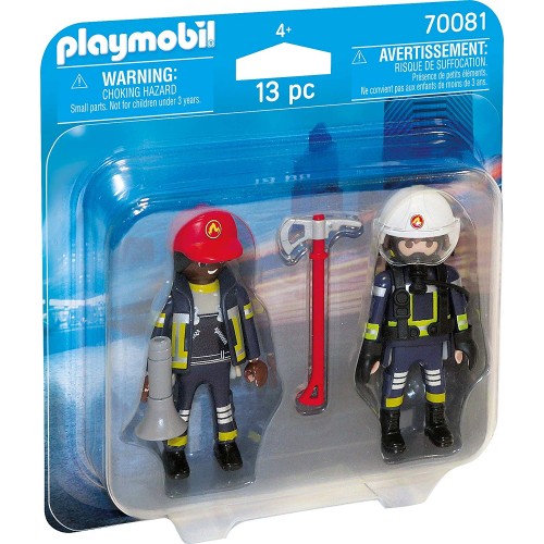Playmobil 70081 Duo Pack Fireman and Woman Colourful