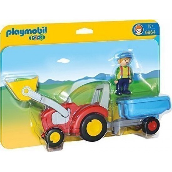 Playmobil Τρακτέρ με ρυμουλκούμενο (6964)