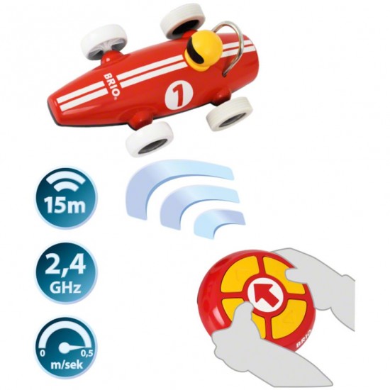 Αγωνιστικό αυτοκίνητο BRIO RC με τηλεχειριστήριο, όχημα παιχνίδι (30388)