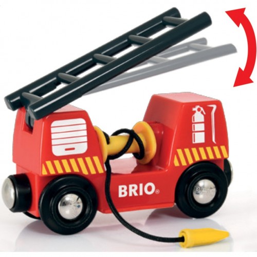 BRIO World πυροσβεστικό όχημα σκάλας, όχημα παιχνίδι (33811)