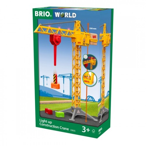 BRIO Μεγάλος γερανός κατασκευής με φως (33835)