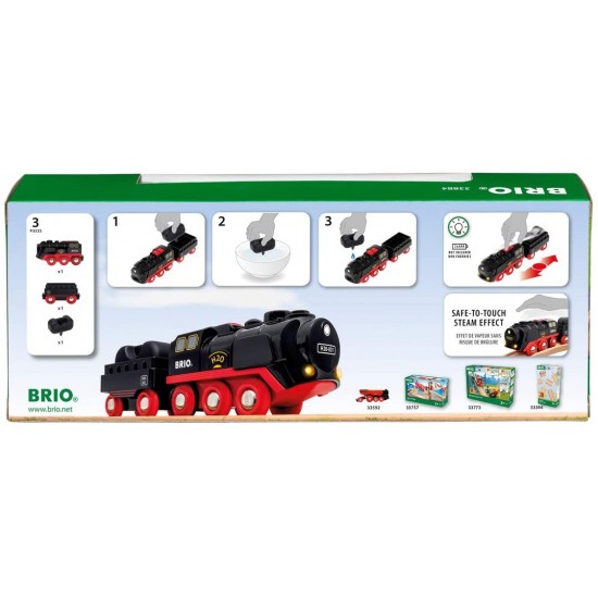 Brio Battery-Operated Steaming Train (33884)