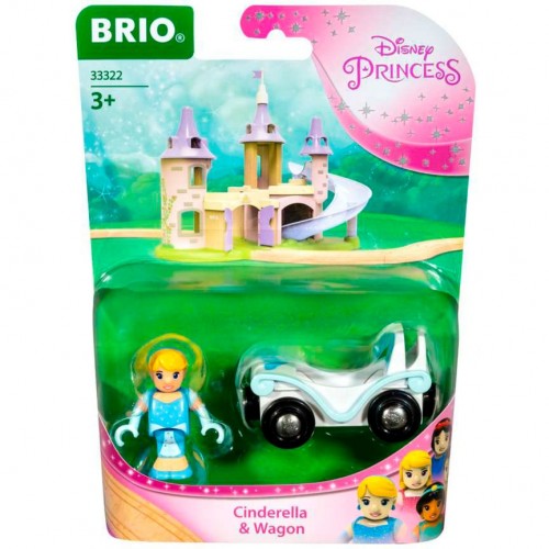 BRIO Disney Princess Cinderella με βαγόνι, όχημα παιχνίδι (63332200)