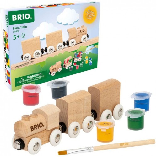 BRIO World ξύλινο τρένο για ζωγραφική, όχημα παιχνίδι (63600600)