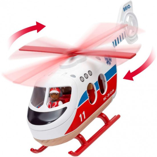 Ελικόπτερο διάσωσης BRIO World, όχημα παιχνίδι (63602200)