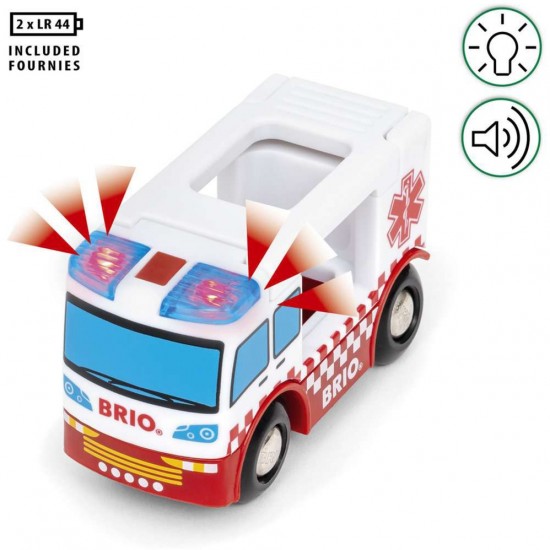 BRIO World ασθενοφόρο, όχημα παιχνίδι (63603500)