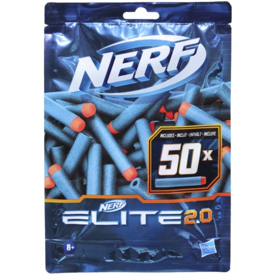 Hasbro Nerf Elite 2.0 50 Dart Refill Pack Περιλαμβάνει 50 Επίσημα Βέλη 2.0 (E9484)