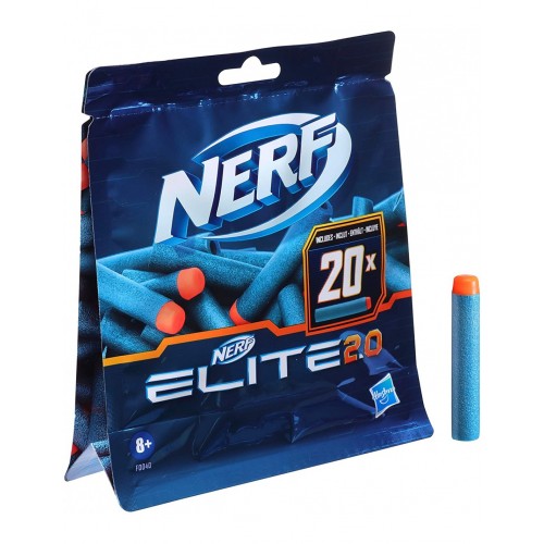 Hasbro Nerf Elite 2.0 20Er Dart Refill Pack - Περιέχει 20 Darts Nerf Elite 2.0 (F0040)