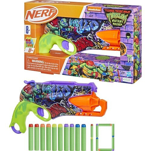 Hasbro Nerf Teenage Mutant Ninja Turtles Mutant Mayhem Blaster (F9972)
