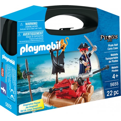 Playmobil Pirates- Βαλιτσάκι Πειρατής με σχεδία (5655)