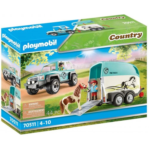 Playmobil Country Car with Pony Trailer (70511)