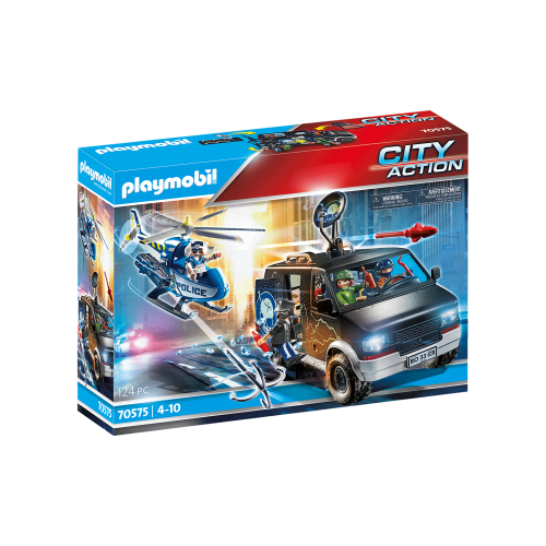 Playmobil City Action Helicopter Pursuit with Runaway Van (70575)