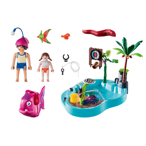 Playmobil Family Fun Small Pool with Water Sprayer (70610)