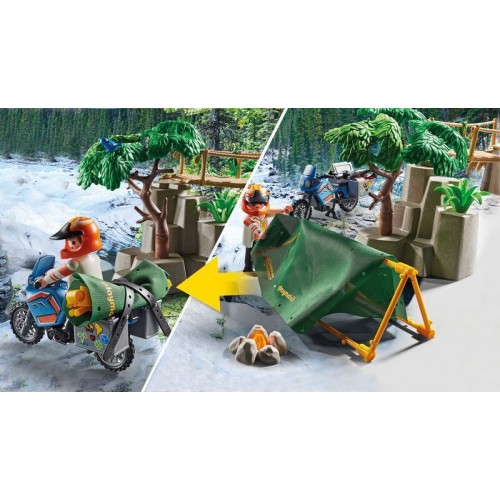 Playmobil Rescue Action- Επιχείρηση διάσωσης μοτοσικλετιστή στο βουνό (70663)