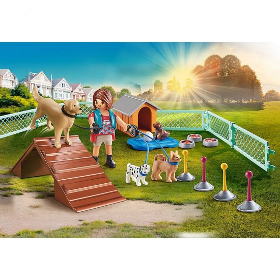 Playmobil City Life Gift Set Εκπαιδεύτρια σκύλων (70676)