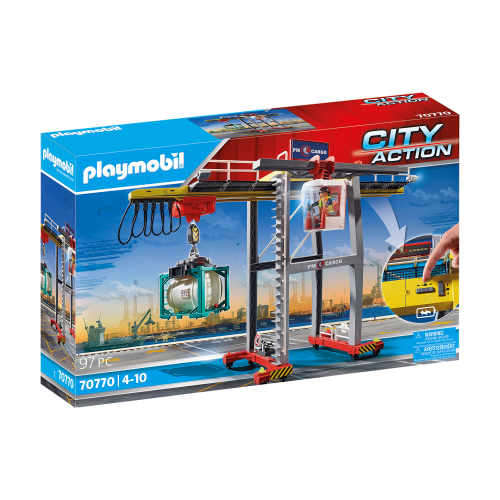 Playmobil City Action Γερανογέφυρα φορτοεκφόρτωσης container (70770)