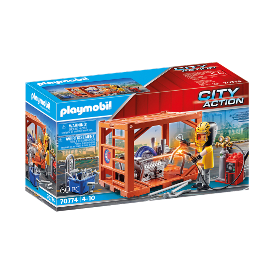 Playmobil City Action Κατασκευαστής container (70774)
