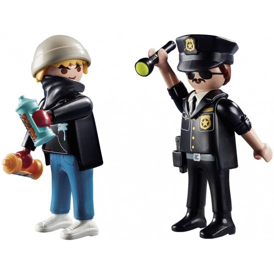 Playmobil City Action DuoPack Αστυνομικός και Καλλιτέχνης γκράφιτι (70822)