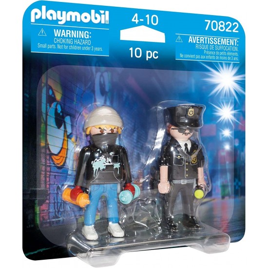 Playmobil City Action DuoPack Αστυνομικός και Καλλιτέχνης γκράφιτι (70822)