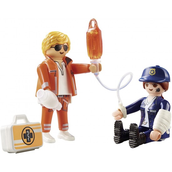 Playmobil City Action DuoPack Διασώστης και Αστυνομικός (70823)