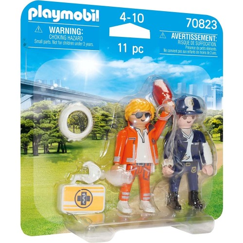 Playmobil City Action DuoPack Διασώστης και Αστυνομικός (70823)