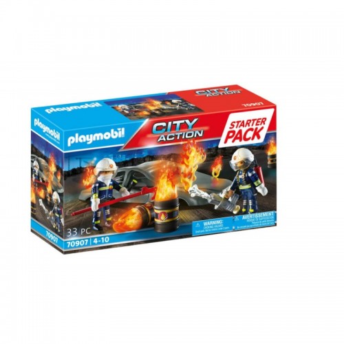 Playmobil City Action Starter Pack Άσκηση Πυροσβεστικής (70907)