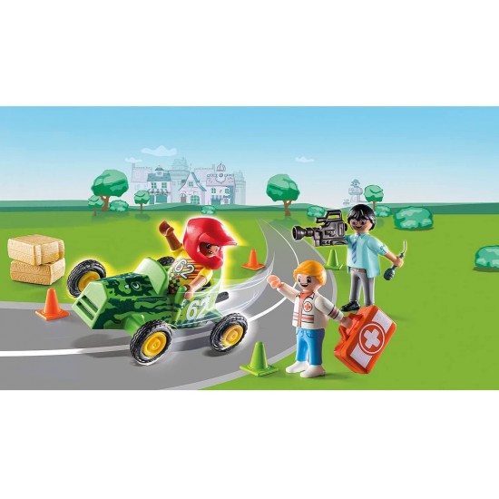 Playmobil Duck On Call Επιχείρηση Διάσωσης: Βοηθήστε τον οδηγό αγώνων! (70919)