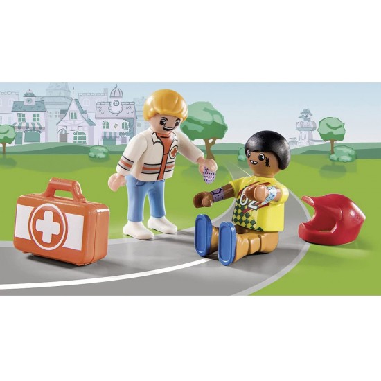Playmobil Duck On Call Επιχείρηση Διάσωσης: Βοηθήστε τον οδηγό αγώνων! (70919)