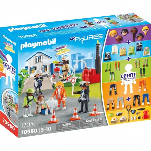 Playmobil My Figures- Πυροσβεστική διάσωση (70980)