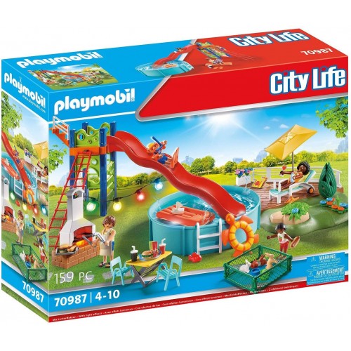 Playmobil City Life Πάρτυ στην πισίνα (70987)