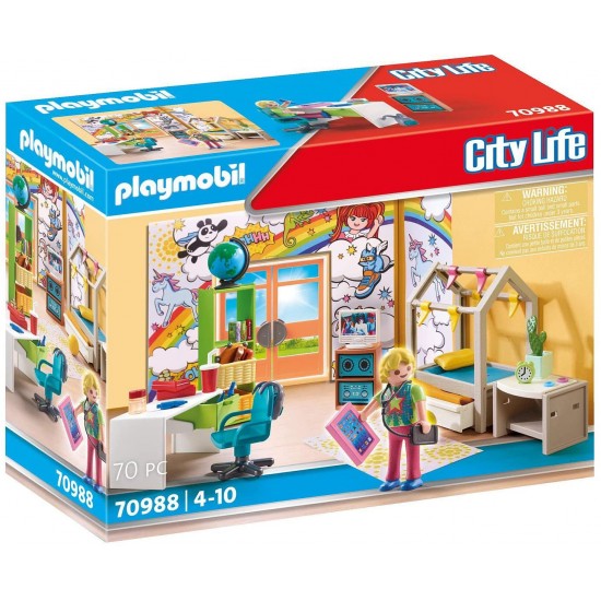 Playmobil City Life Μοντέρνο εφηβικό δωμάτιο (70988)