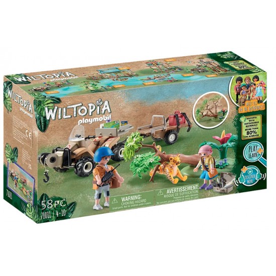 Playmobil Wiltopia - Φροντιστές ζώων με εξερευνητικό όχημα (71011)