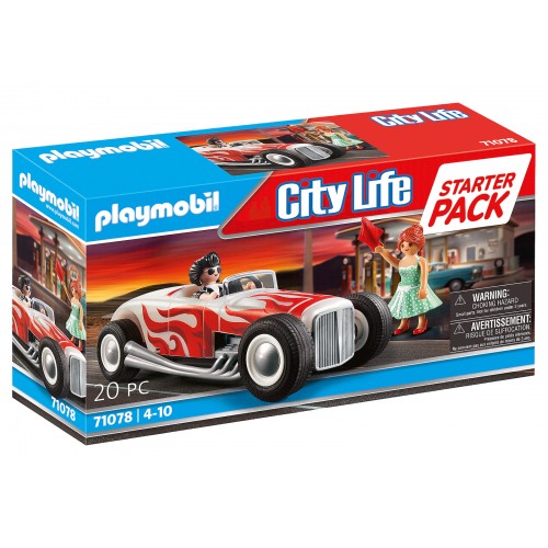 Playmobil City Life- Starter Pack Ζευγάρι με vintage αυτοκίνητο (71078)