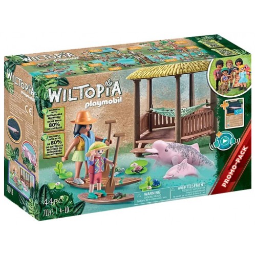 Playmobil Wiltopia- Βόλτα στο ποτάμι με τα δελφίνια (71143)