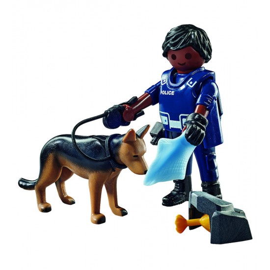 Playmobil Special Plus Αστυνομικός Με Σκύλο-Ανιχνευτή (71162)