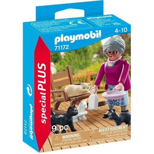 Playmobil Special Plus Γιαγιά με Γατάκια (71172)