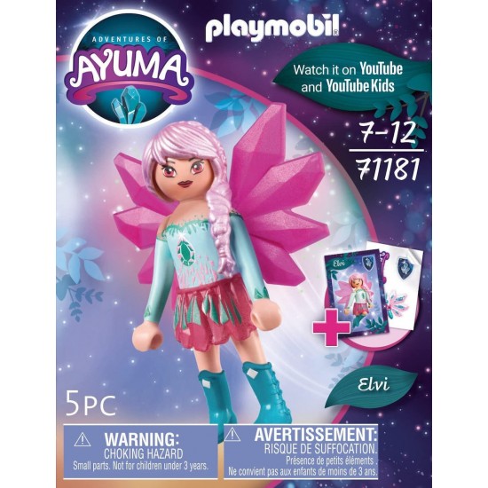 Playmobil Adventures of Ayuma- Crystal Fairy Elvi (71181)