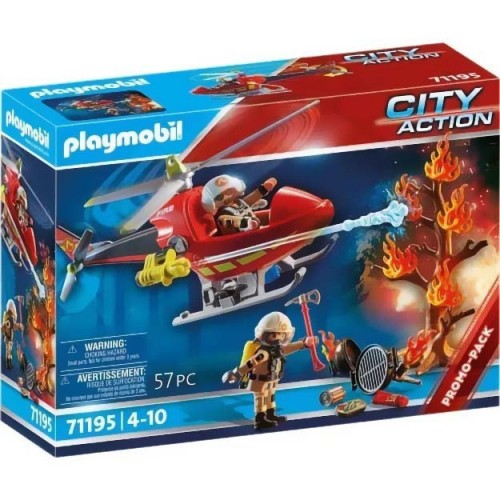Playmobil City Action- Ελικόπτερο Πυροσβεστικής (71195)