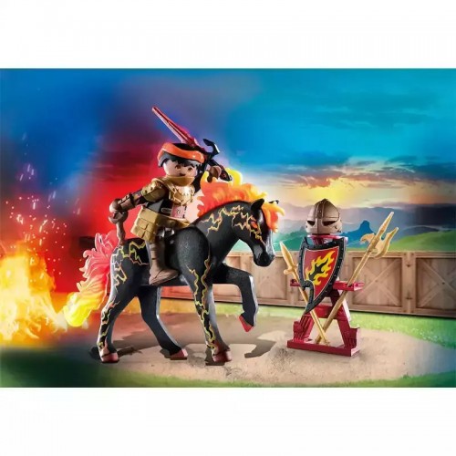 Playmobil Novelmore- Burnham Raiders - Ιππότης και άλογο της φωτιάς (71213)