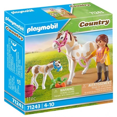 Playmobil Country- Αναβάτρια με άλογο και πουλάρι (71243)