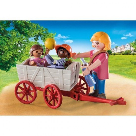 Playmobil City Life- Starter Pack Νηπιαγωγός με παιδάκια και καροτσάκι (71258)