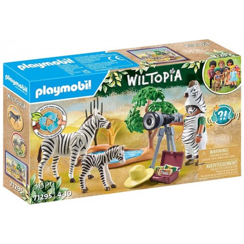 Playmobil Wiltopia Φωτογραφίζοντας Τις Ζέβρες (71295)