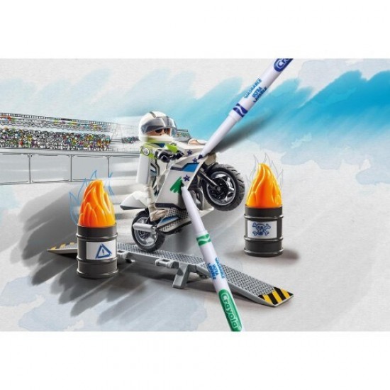 Playmobil Color Μοτοσικλέτα με οδηγό (71377)