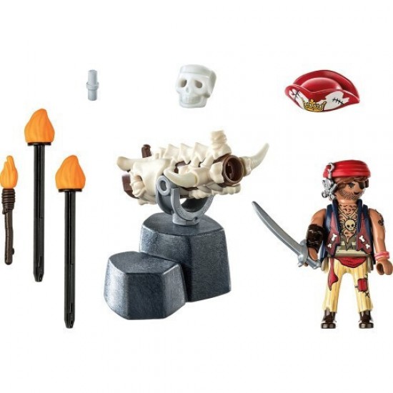 Playmobil Pirates Πειρατής Με Κανόνι (71421)