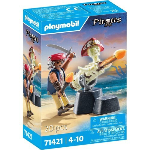 Playmobil Pirates Πειρατής Με Κανόνι (71421)