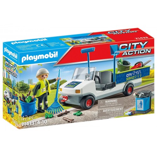 Playmobil City Action Ηλεκτρικό Όχημα Οδοκαθαριστή (71433)